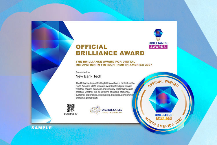 Official Brilliance Awards Certificate